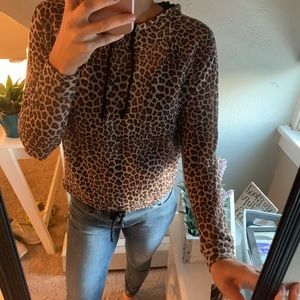 H&M leopard hoodie